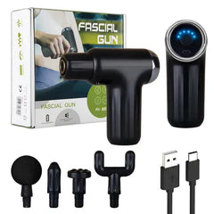 MUSCLE MASSAGE GUN WITH 4 HEADS
